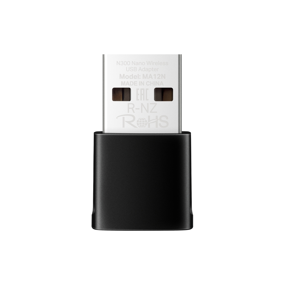 Wireless Adapter Mercusys(TP-Link) MA12N N300 300Mbps Wireless Nano USB Adapter
