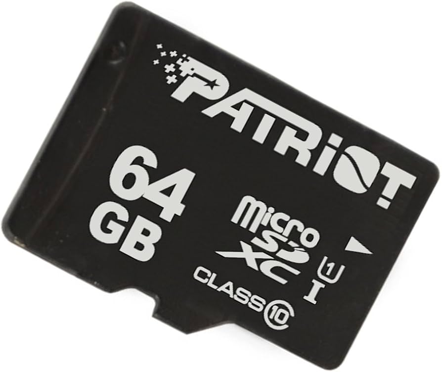 Micro Secure Digital Card (Trans Flash) 64GB HC10 PATRIOT LX SERIES UHS-I 3.0 80MB/s