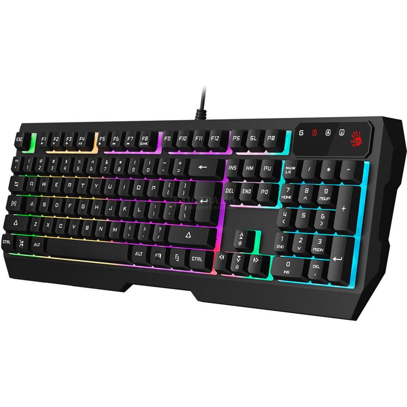 A4TECH BLOODY B135N GAMING NEON BACKLIGHT MULTIMEDIA KEYBOARD USB US+RUSSIAN