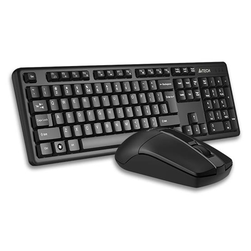 A4TECH 3330N (GK-3+G3-330N) V-TRACK WIRELESS KEYBOARD+MOUSE SET USB BLACK US+RUSSIAN