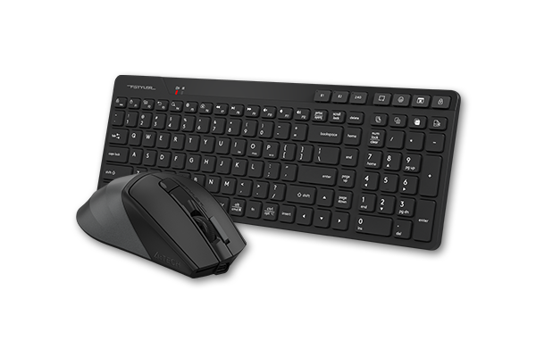 A4TECH FSTYLER FB2800C Air2(FBK27C+FB45CS Air2) BT+2.4G KEYBOARD + MOUSE COMBO SET BLACK US+RU
