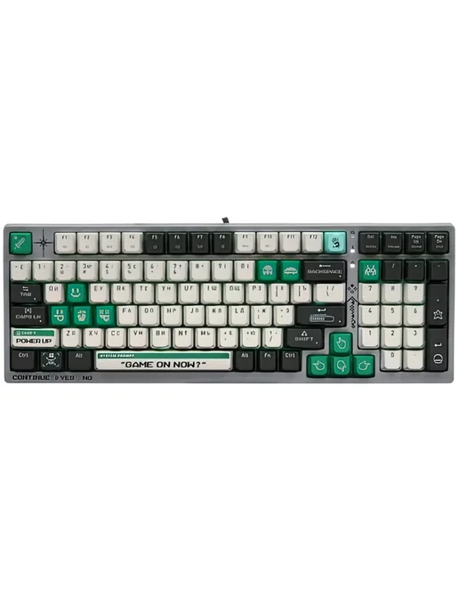 A4TECH BLOODY S98 BLOODY PIXELS GREEN GAMING MECHANICAL BLMS RED PLUS SWITCH RGB KEYBOARD USB US+RUS