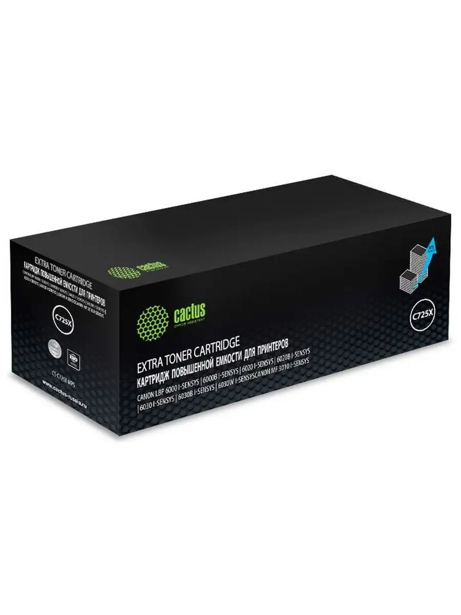 Картридж Cactus C725X-MPS for I-SENSYS MF3010, LBP6030 3000 страниц