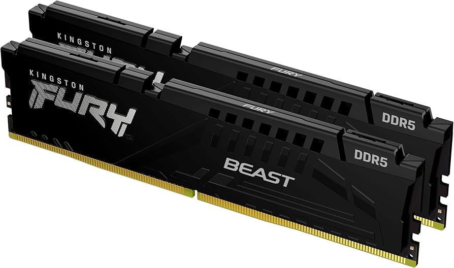 DDR5 16GB (2x8GB) PC-44800 (5600MHz) KINGSTON FURY BEAST BLACK EXPO KF556C36BBEK2-16