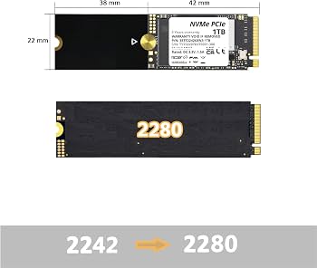 Адаптер для SSD 2242 на 2280 металл