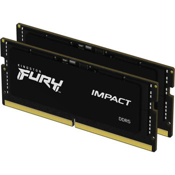 SODIMM DDR5 32GB(16GBx2) PC-44800 (5600MHz) KINGSTON FURY IMPACT KF556S40IBK2-32