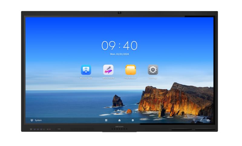 Interactive Flat Panel HIKVISION DS-D5B65RB/FL 65" 3840×2160 Android 13.0 8GB/128GB WebCam 8мп