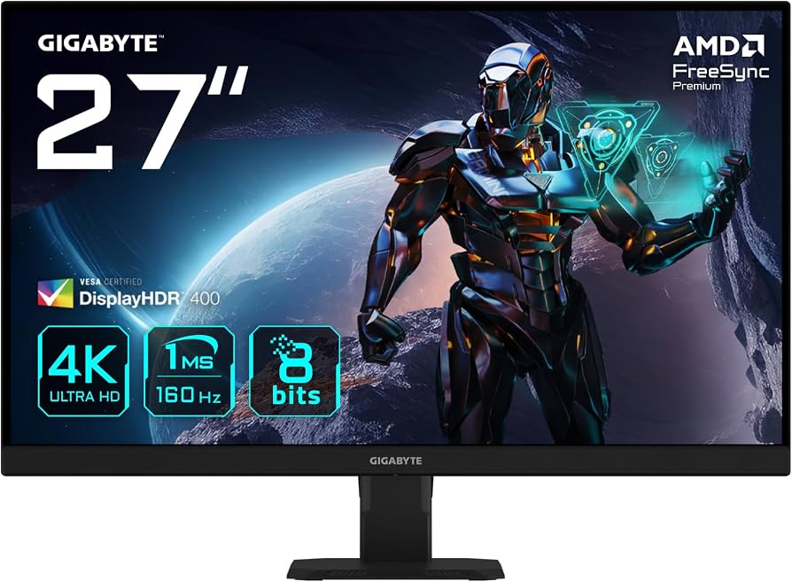 GIGABYTE 27" GS27U IPS 1ms 350 кд/м2 3840x2160 4K 160Hrz 178/178 2xHDMI,DP