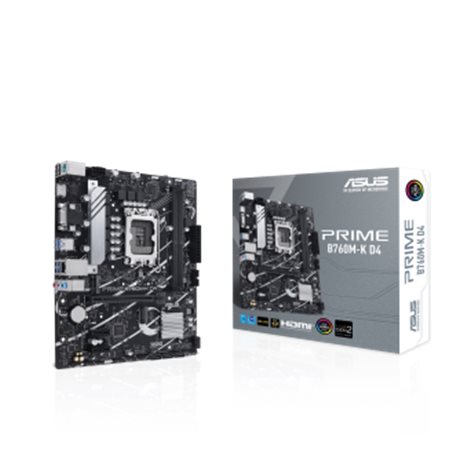 MB LGA1700 ASUS B760M-K,2xDDR5,10xUSB,4xSATAIII,mATX,PCIe16x, 2PCIe1x VGA,HDMI