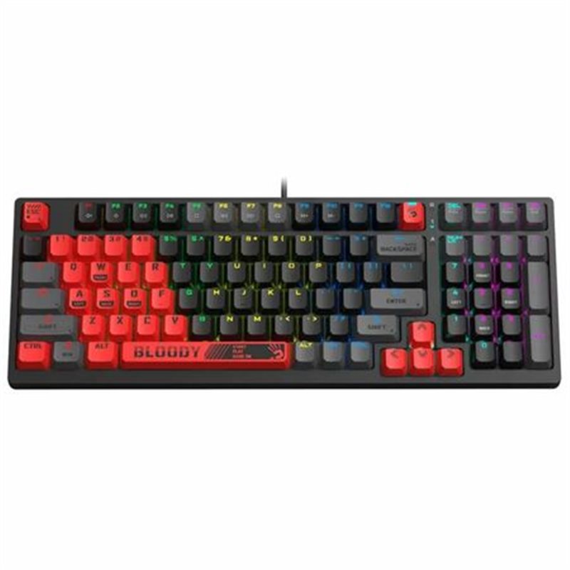 A4TECH BLOODY S98 SPORTS RED GAMING MECHANICAL BLMS RED SWITCH RGB KEYBOARD USB US+RUS