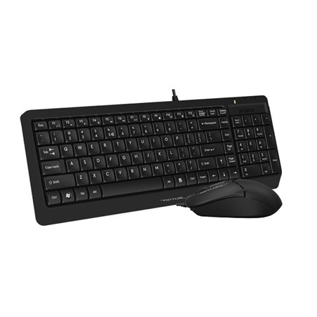 A4TECH FSTYLER F1512 (FM12+FK15) MULTIMEDIA SLEEK COMFORT KEYBOARD + MOUSE COMBO SET USB BLACK US+R