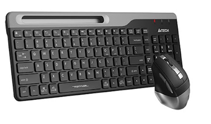 A4TECH FSTYLER FB2535C (FB35C+FBK25) BLUETOOTH+2.4G WIRELESS KEYBOARD + MOUSE COMBO SET BLACK US+RU