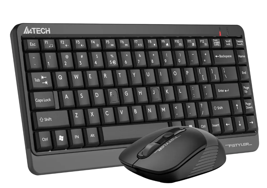 A4TECH FSTYLER FG1110 (FG10+FGK11) MULTIMEDIA SLEEK COMFORT KEYBOARD+MOUSE COMBO SET WIRELESS BLACK