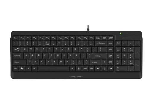 A4TECH FSTYLER FK15 MULTIMEDIA COMPACT KEYBOARD USB BLACK US+RUSSIAN