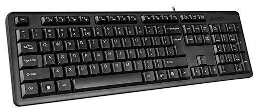 A4TECH KR-3 ROUND EDGE MULTIMEDIA FN USB KEYBOARD BLACK US+RUSSIAN