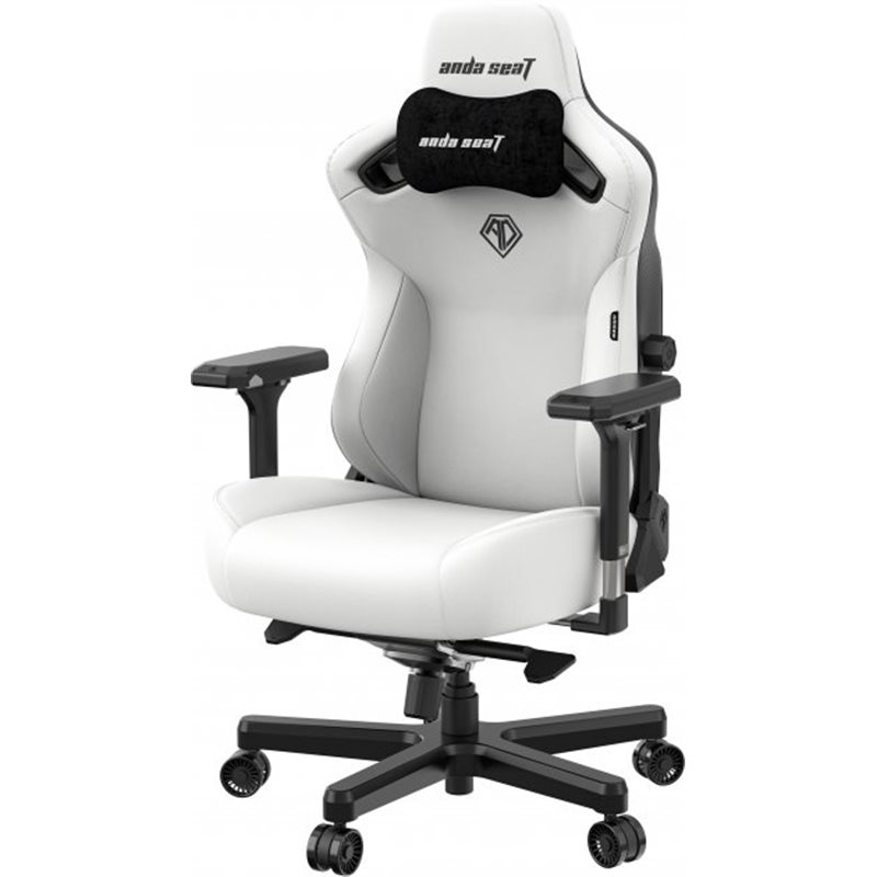 Gaming Chair AD12YDC-XL-01-W-PV/C AndaSeat Kaiser 3 XL WHITE 4D Armrest 65mm wheels PVC Leather