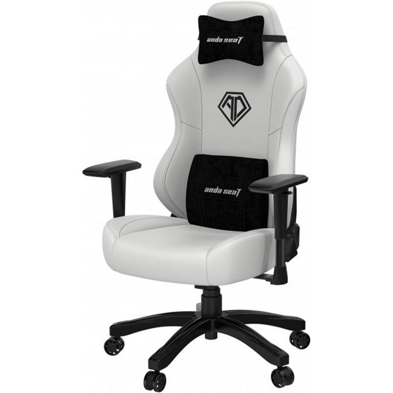 Gaming Chair AD18Y-06-W-PV AndaSeat Phantom 3 WHITE 2D Armrest 60mm wheels PVC Leather