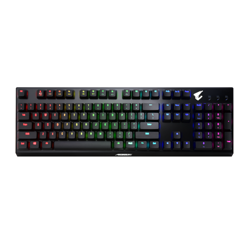 Keyboard AORUS K9 BLACK RGB LED MECHANICAL GAMING KEYBOARD USB US