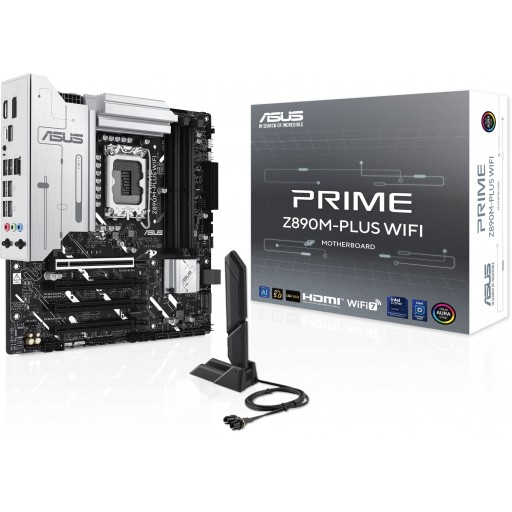 MB LGA1851 ASUS Z890M-PLUS WIFI,4xDDR5,15xUSB,mATX,M.2,2PCIe16x,2PCIe1x HDMI,DP