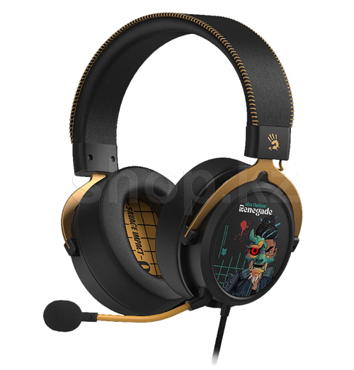 Наушники с микрофоном A4Tech BLOODY SAVAGE IMPACT M595 RENEGADE MIDNIGHT USB BLACK