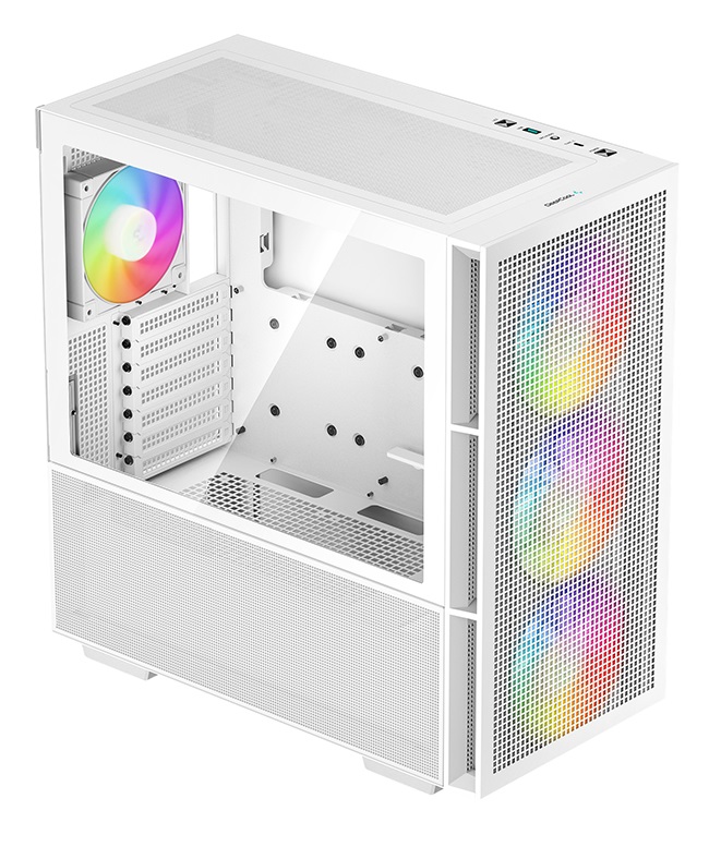 DEEPCOOL EATX CH560 WH WHITE w/o PSU USB3.0×2 Type-C*1 ARGB 3*140mm+1×120mm FAN