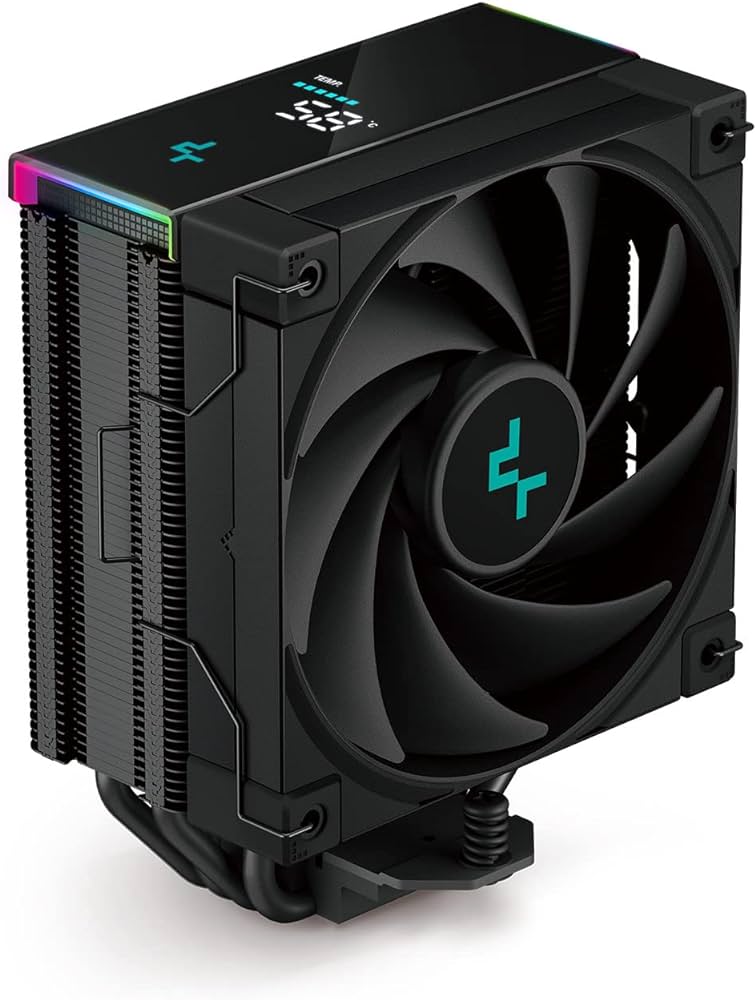 CPU cooler DEEPCOOL AK400 DIG. LGA1700/1200/115*/AMD 120mm Black PWM FDB fan,500-1850rpm,4HP