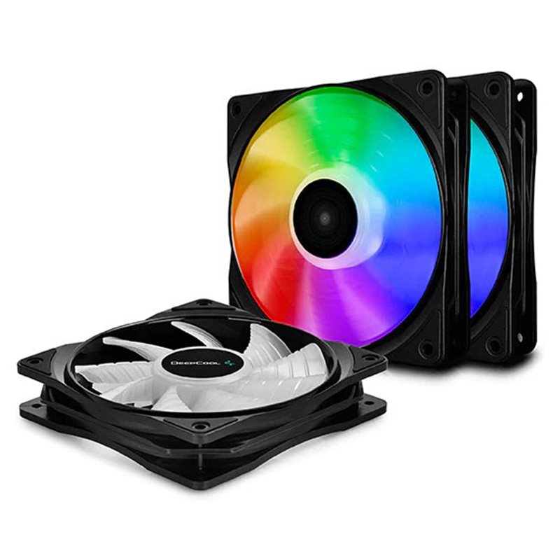 Cooler for PSU/CASE DEEPCOOL FK120(3IN1 SET) BLACK 3x120x120x25mm Hydro Bearing 500-1850rpm