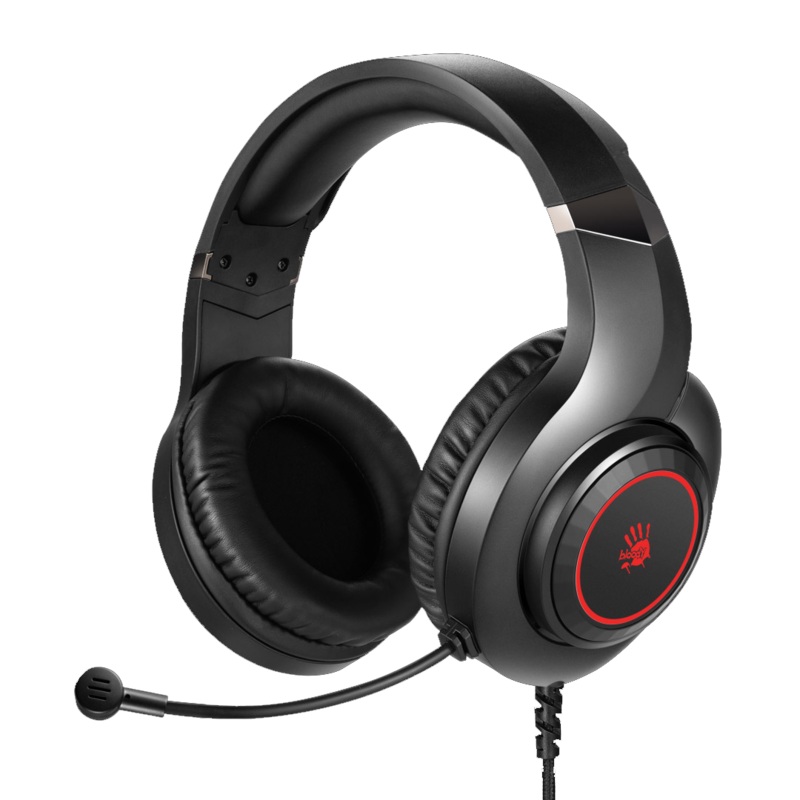 Наушники с микрофоном A4Tech BLOODY G220 NEON Gaming 3.5mm & USB Black