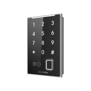Считыватель с сенсорной клавиатурой HIKVISION DS-K1109DKFB(STD)Mifare,Bluetooth,палец,пласт,IP65