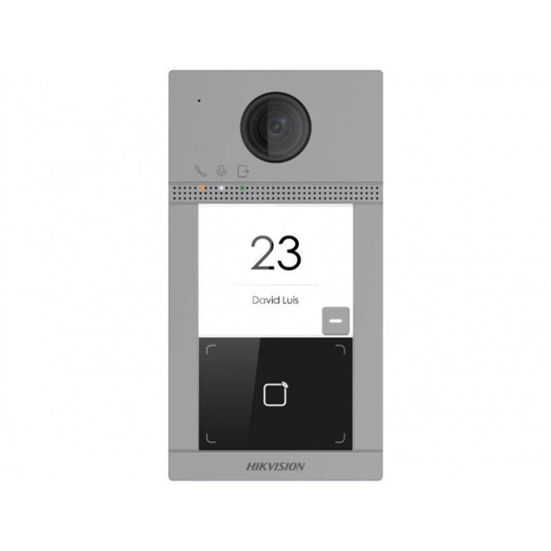 IP вызывная панель HIKVISION DS-KV8113-WME1(C) 2MP,Mifare,WIFI,PoE,IP65, IK08,METAL