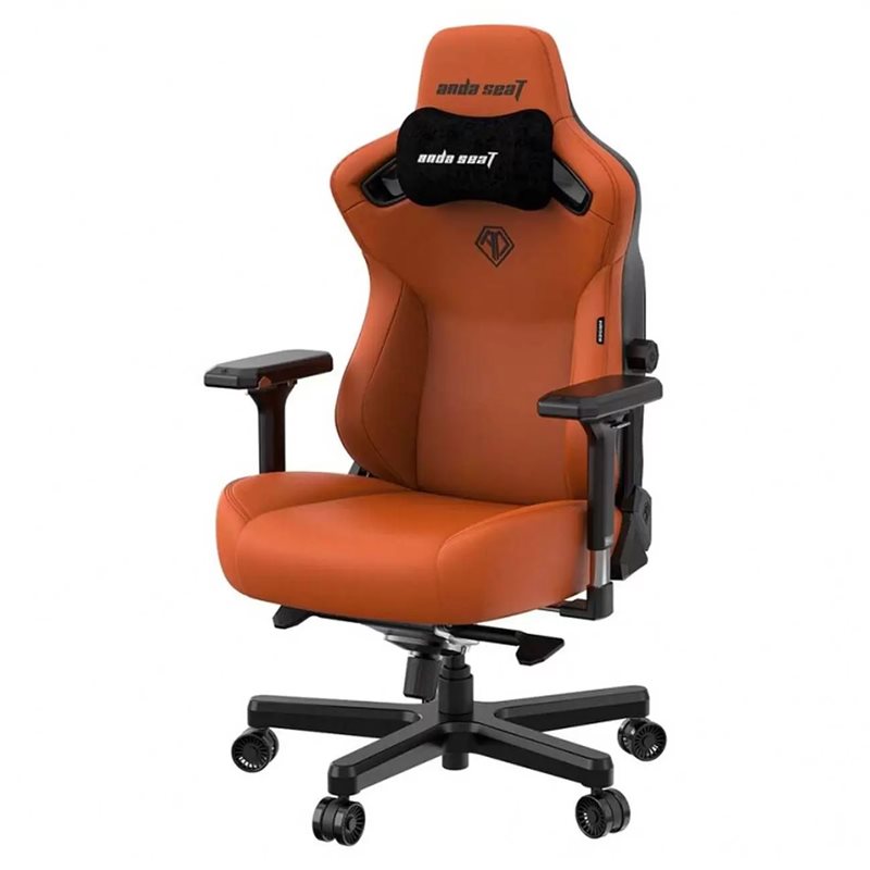Gaming Chair AD12YDC-XL-01-O-PV/C AndaSeat Kaiser 3 XL ORANGE 4D Armrest 65mm wheels PVC Leather