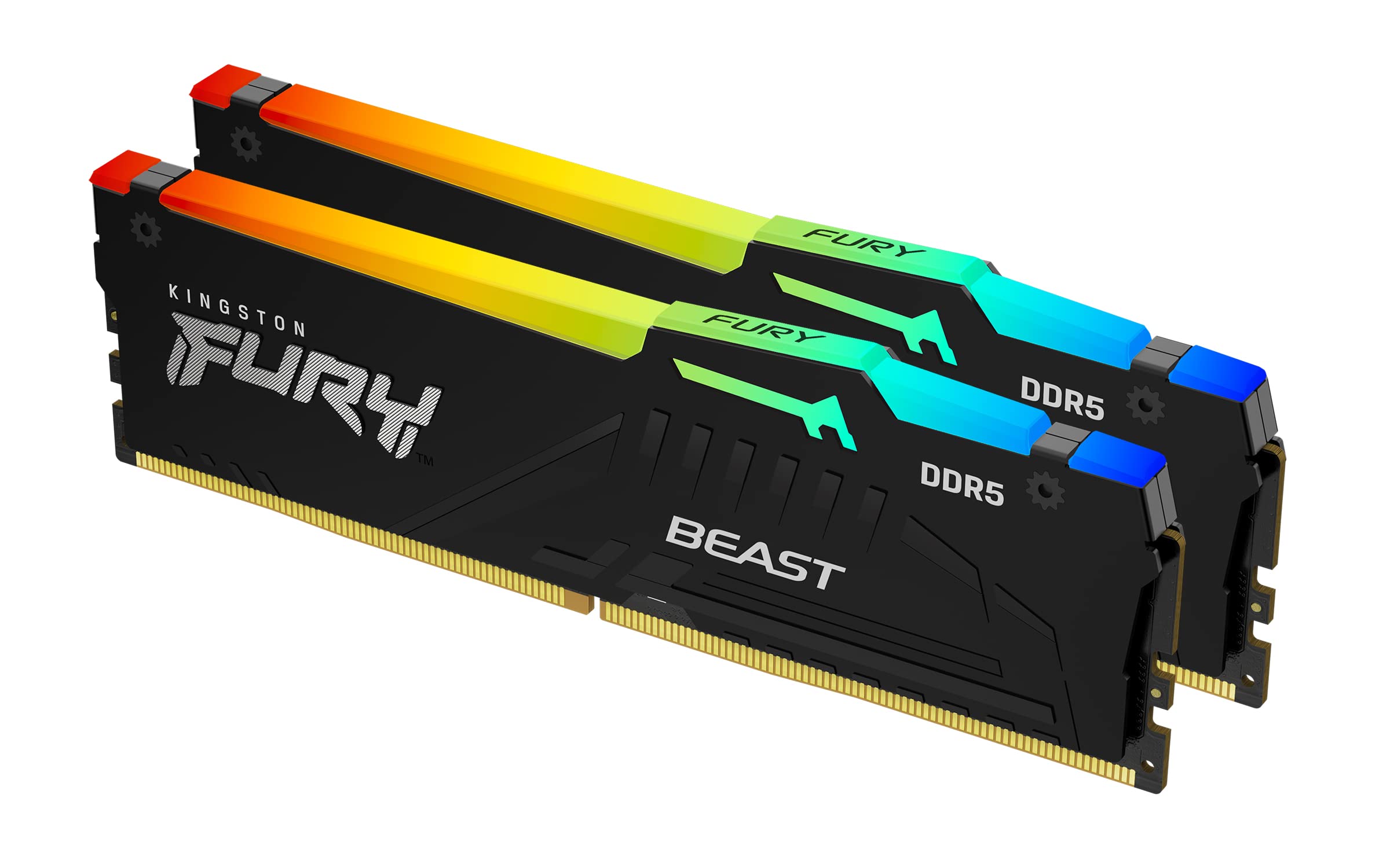 DDR5 32GB (2x16GB) PC-44800 (5600MHz) KINGSTON FURY BEAST RGB EXPO KF556C36BBEAK2-32