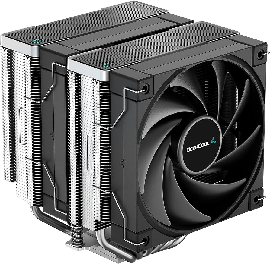 CPU cooler DEEPCOOL AK620 LGA1700/1200/115*/20**/AMD 2x120mm Black PWM FDB fan,500-1850rpm,6HP