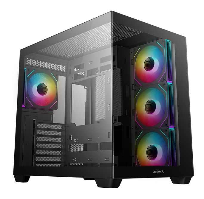 DEEPCOOL ATX CG530 4F w/o PSU USB3.0×2、USB2.0×1 Front, Type-С, 120mm*4 ARGB fans