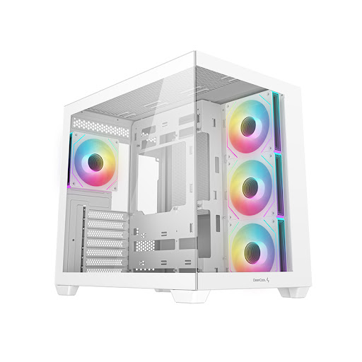 DEEPCOOL ATX CG530 4F WH WHITE w/o PSU USB3.0×2、USB2.0×1 Front, Type-C, 120mm*4 ARGB fans