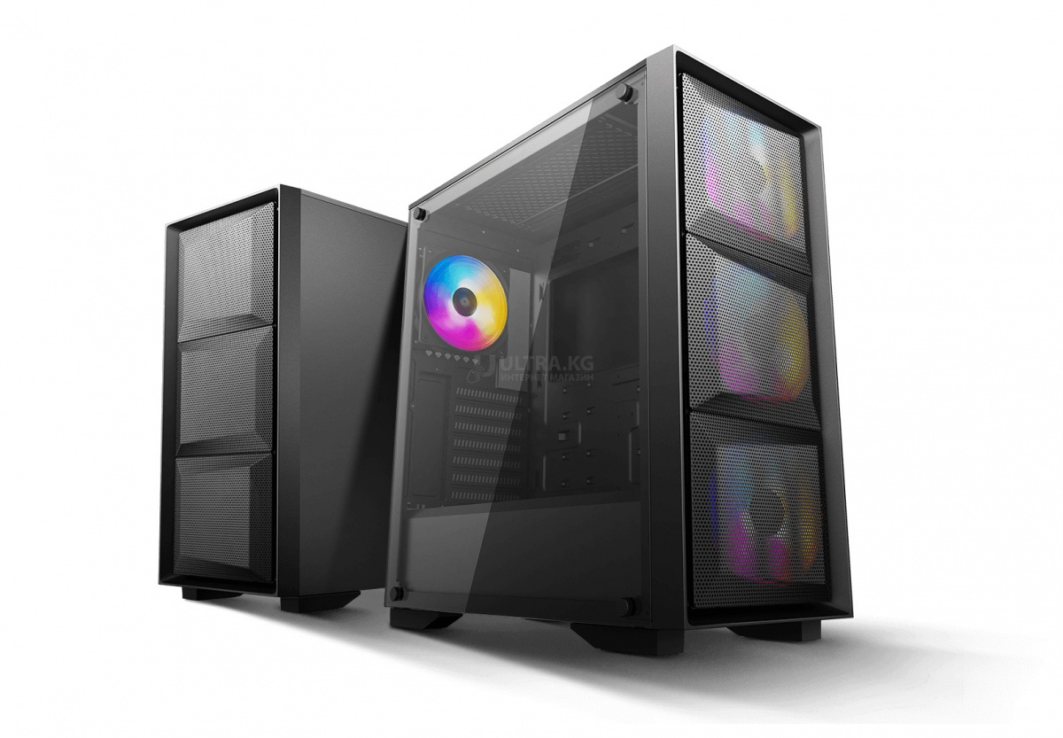 DEEPCOOL ATX MATREXX 50 MESH 4FS w/o PSU 1*USB 3.0 4xRGB FANS Mesh front panel Fully black