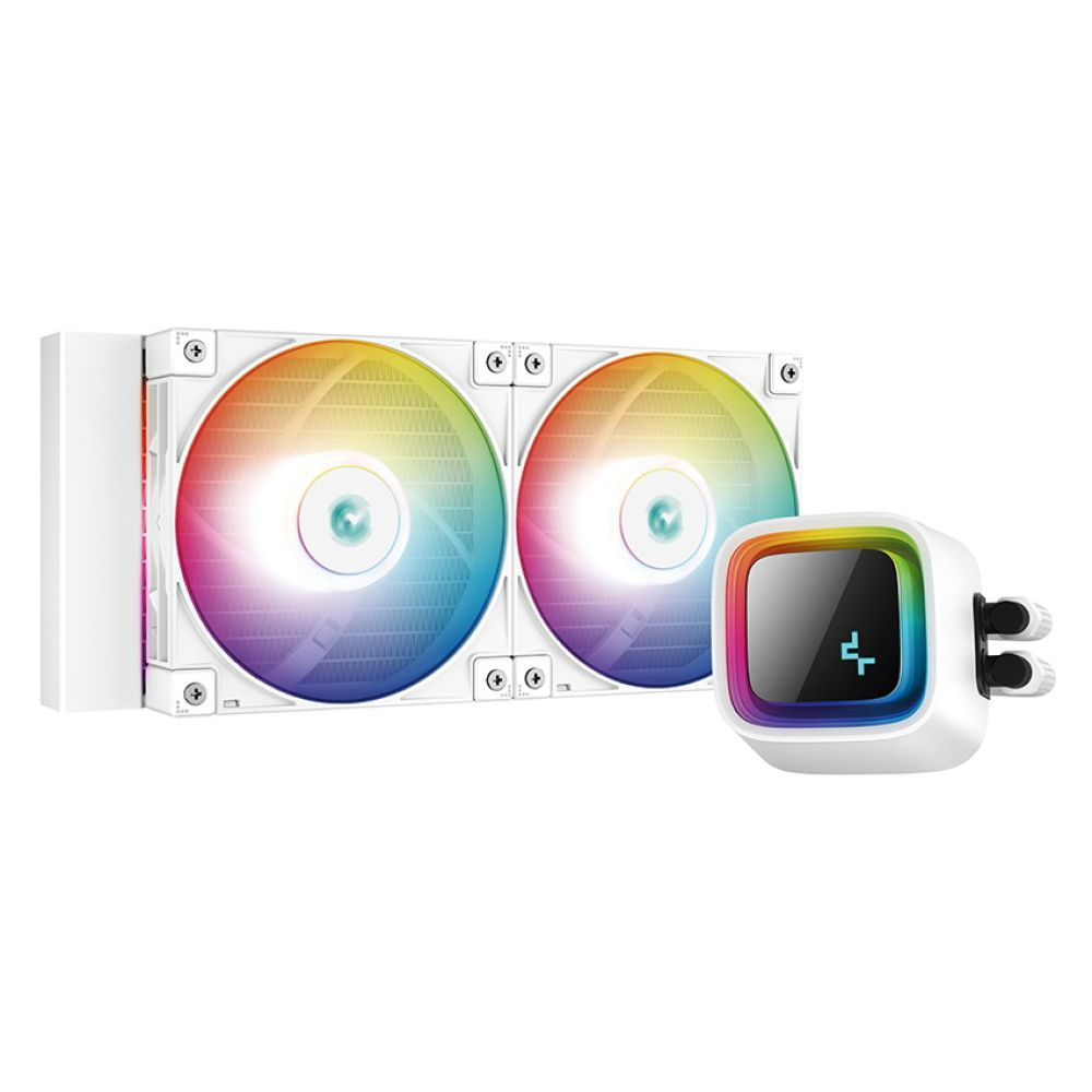 DEEPCOOL LS520 WH WHITE RGB120*2 FAN LGA20xx/1700/1200/115*/AMD