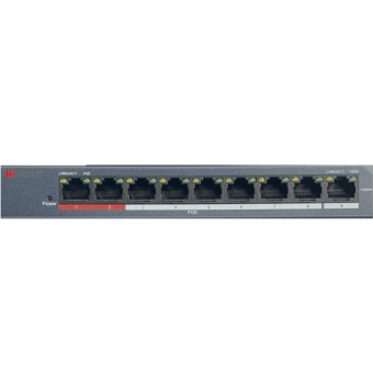 HUB Switch HIWATCH DS-S908P(B) 9-port 10/100Mbps 8-port PoE 60W Metal