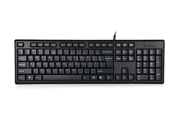 Delux K7010U wired keyboard black USB RUS