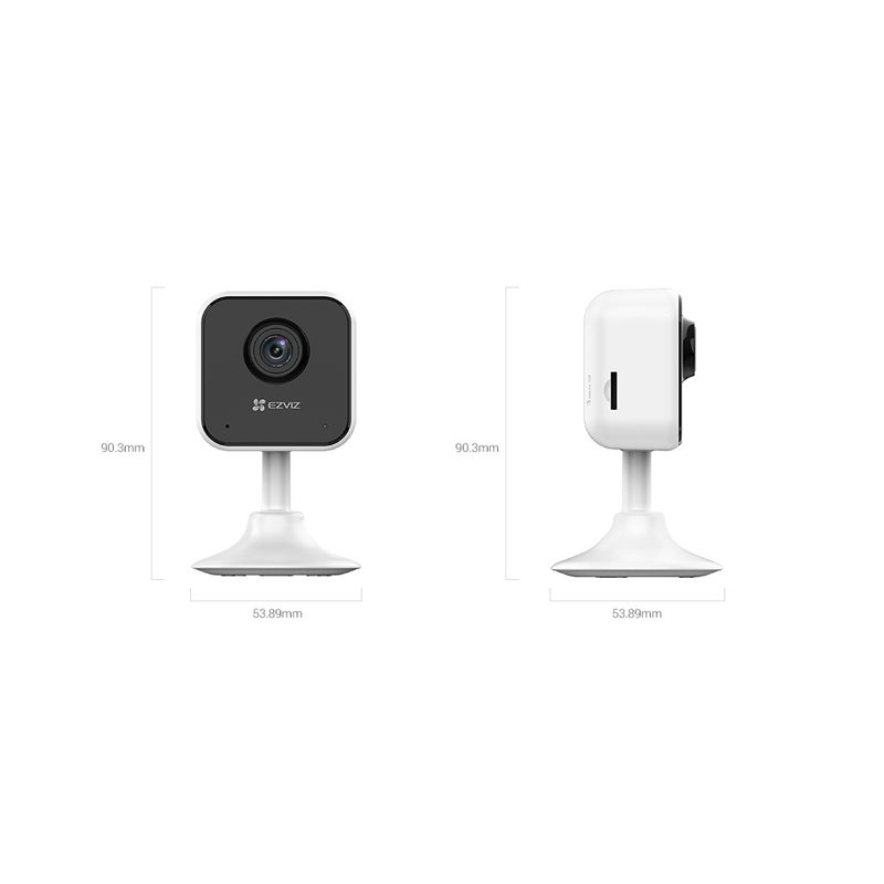 IP camera EZVIZ H1c кубическая 2MP,2,8mm,IR 12M,WiFi,microSD,MIC-SPEAK (квадрат) CS-H1c-R101-1G2WR
