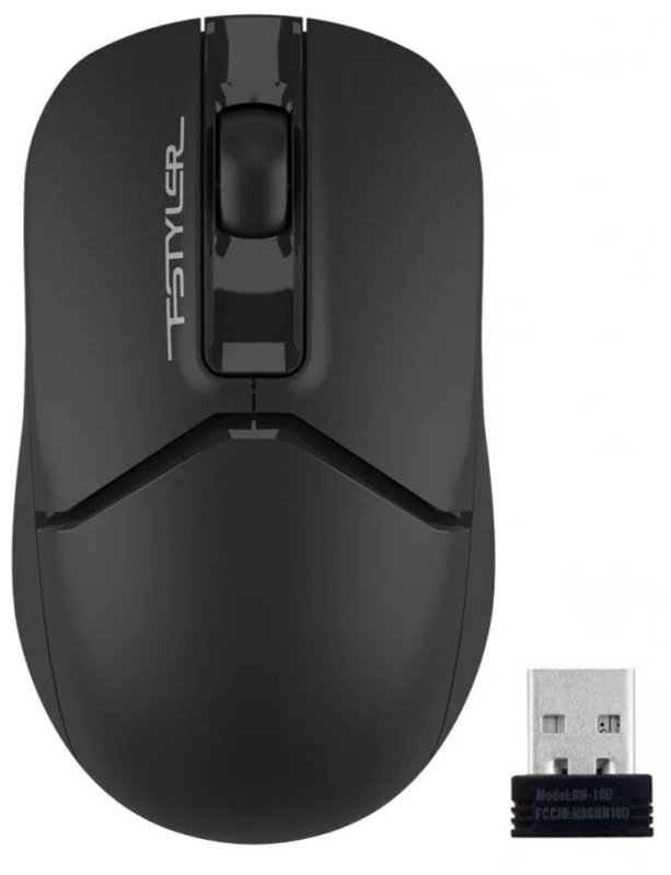 A4TECH FSTYLER FG12 OPTICAL MOUSE WIRELESS 1200DPI BLACK