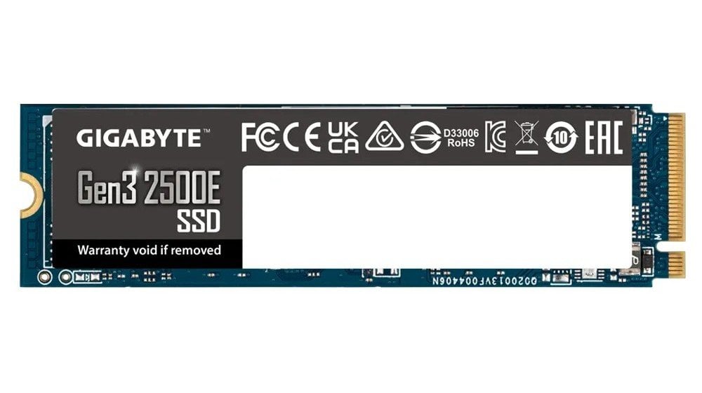 SSD GIGABYTE 2500E G325E2TB 2TB M.2 2280 PCIe NVME Gen3x4 Read / Write: 2400/2000MB
