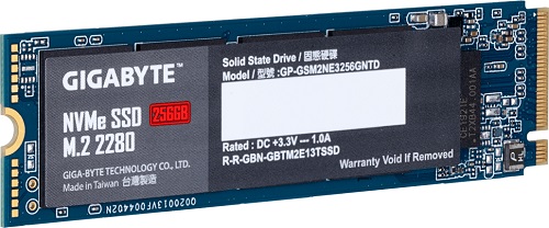 SSD GIGABYTE GP-GSM2NE3256GNTD 256GB M.2 2280 PCIe NVME Gen3x4 Read / Write: 1700/1100MB