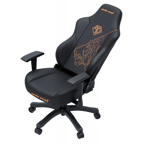 Gaming Chair AD18Y-14-B-PV/C AndaSeat Phantom 3 Tiger BLACK 2D Armrest 60mm wheels PVC Leather