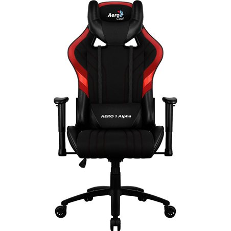Gaming Chair AEROCOOL AC120 AIR BLACK&RED 2D Armrest 65mm wheels PVC Leather