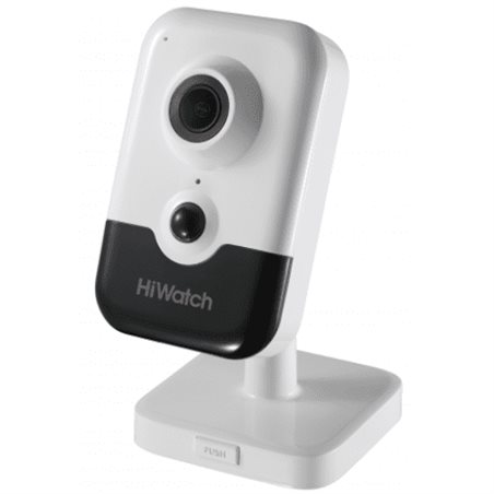 IP camera HIWATCH DS-I214(B)(2.8mm) кубическая 2MP,IR 10M,PoE,microSD,MIC-SPEAK,PIR