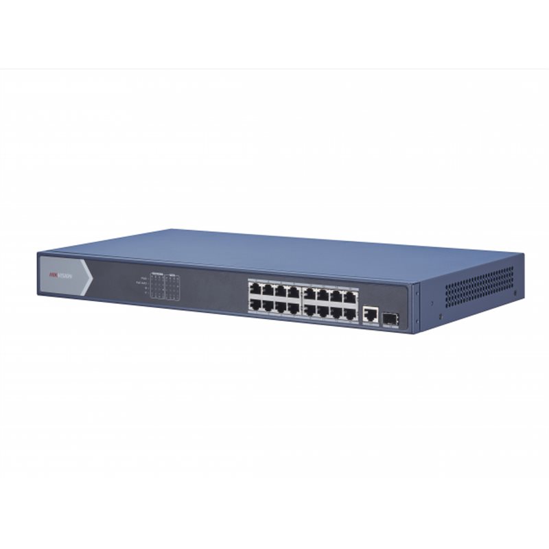 HUB Switch HIKVISION DS-3E0518P-E/M(B)(STD) 16x1000Mbps PoE,2x1000 SFP,PoE budget:135W Metal