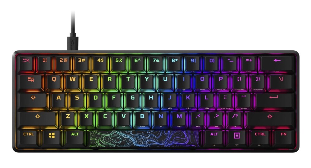 HyperX Alloy Origins 60 4P5N0AA#ACB (HKBO1S-RB-RU) Mechanical Gaming Keyboard,HX Red,Backlight,RU