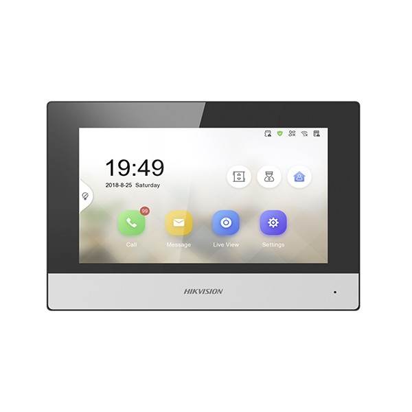 IP монитор видеодомофона HIKVISION DS-KH6320-WTE1(STD) 7" Touch-Screen,WIFI,PoE