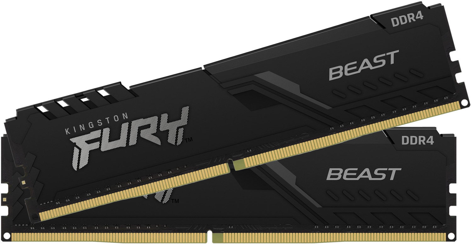 DDR4 32GB PC-25600 (3200MHz) KINGSTON FURY BEAST BLACK KF432C16BB/32